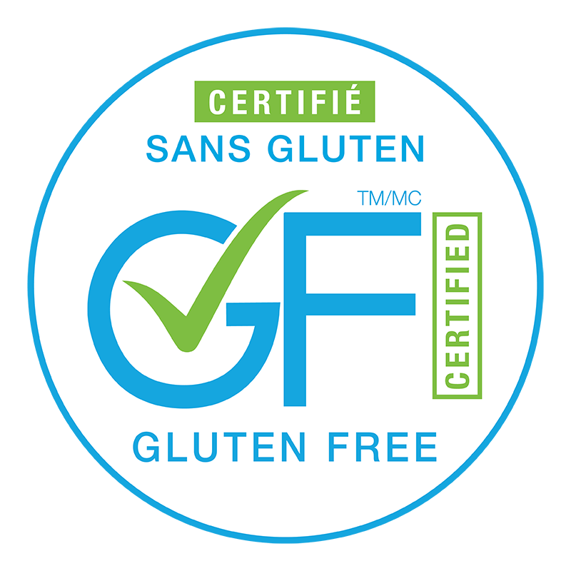 Certified by the Gluten Free Food Program (GFFP™)